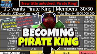 Becoming Pirate King (Top 10 Crew) (Blox Fruits)