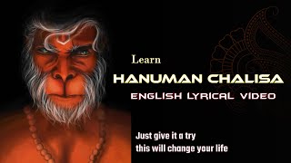 Learn Hanuman Chalisa easy, English Lyrical Video