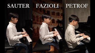 Comparing SAUTER vs FAZIOLI vs PETROF | Which piano sounds better?