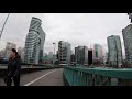 relaxing walk across the cambie bridge in vancouver bc