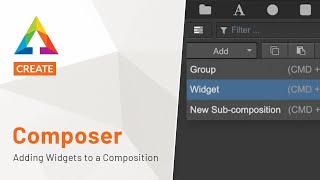 Singular's Composer - Adding Widgets to a Composition