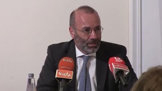 Weber (PPE): “Coalizione centrodestra pronta per governare, garantisce stabilità in Italia”