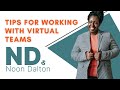 Tips for Working with Virtual Teams