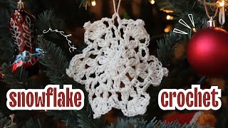 How to Crochet a Snowflake | Step-by-Step Tutorial