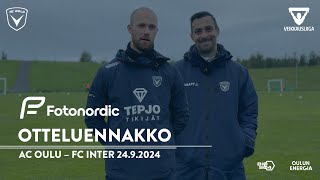 Fotonordic otteluennakko: AC Oulu - FC Inter 24.9.2024 (Veikkausliiga)