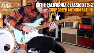 No Talking...Just Tones | Xotic California Classic XSC-2 - Surf Green Medium Ageing