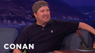 Nick Swardson Learned Not To Get Cocky Around Fire | CONAN on TBS