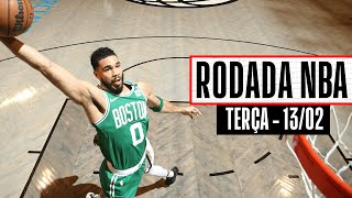 Tatum faz 41 PONTOS na QUINTA VITÓRIA seguida dos Celtics - Rodada NBA 13/02