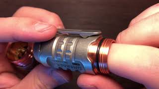 Manker TimeBack II Titanium Copper Flashlight 2200 Lumens