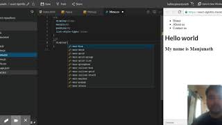 adding styles to react component in stackblitz