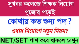 বড় আপডেট : WBCSC COLLEGE RECRUITMENT NEWS।।ASSISTANT PROFESSOR RECRUITMENT WESTBENGAL ।।