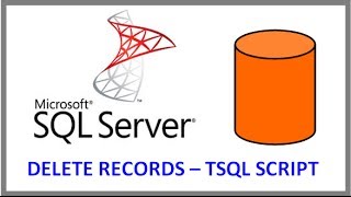 SQL Server -- DELETE RECORDS FROM TABLE VIA TSQL SCRIPT
