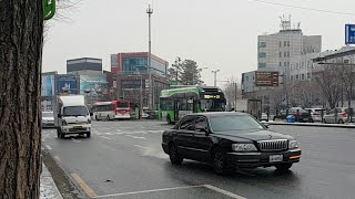 20210118 서울특별시 시내지선버스 7011번 합정역에서 동교초까지 구간영상