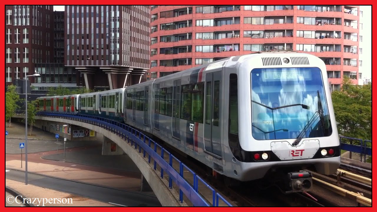 RET Metro Combi Type B In 3 Kleuren Te Rijnhaven Rotterdam Op Lijn D ...