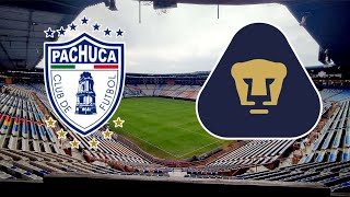 Pachuca vs Pumas U.N.Α.Μ. partido de futbol en vivo hoy Mexico Liga MX 2024
