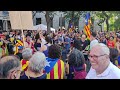 diada catalunya 2023 manifestación de la diada en barcelona 4k