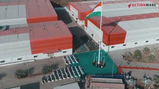 Actionware Hoisted 100 Feet High National Flag.