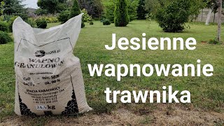 Jesienne wapnowanie trawnika