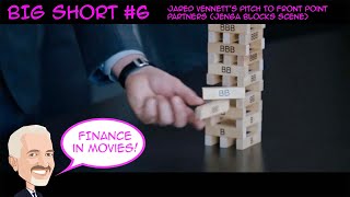 BEST of THE BIG SHORT #6 - Jared Vennett's Pitch to Front Point Partners (Jenga Blocks Scene)