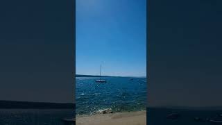 Croatian beach and sea (Crikvenica)