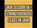 Java #56 - StringTokenizer class in Java