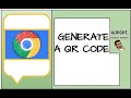 QR code generator built in to Chrome