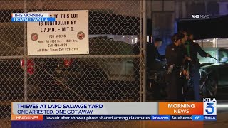 LAPD vehicles targeted by intruders with cutting tool at police salvage yard