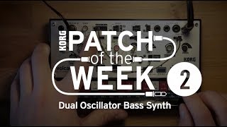 volca modular Patch of the Week 2: Dual Oscillator Bass Synth