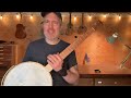 #1026- Curly Walnut and Pistachio Five String Banjo