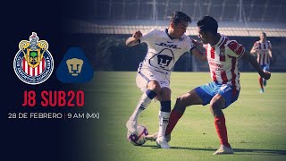EN VIVO | Chivas vs Pumas | Sub-20 | J8 | Guard1anes 2021