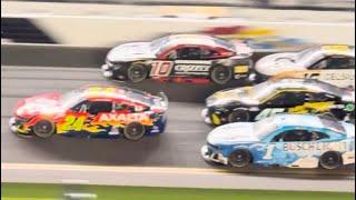 Nascar Daytona duel 2025 race 2 final laps