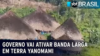 Governo vai ativar banda larga em terra Yanomami | SBT Brasil (26/01/23)