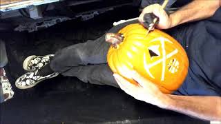 Denver Nuggets Logo Pumpkin Carving Time Lapse Video