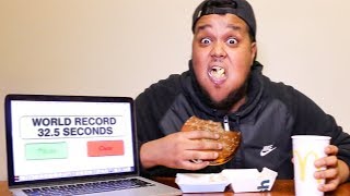 Fastest To Eat McDonalds Meal Wins £1,000 (WORLD RECORD)