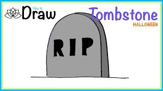How to Draw Tombstone | Halloween