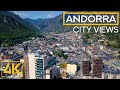 ANDORRA, a Tiny Microstate in the Midst of Pyrenees Mountains - 4K City Life Video + Drone Views