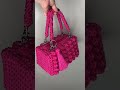 Bolsa crochê baú 💖 #bolsa #croche #bags #bolsasdecroche