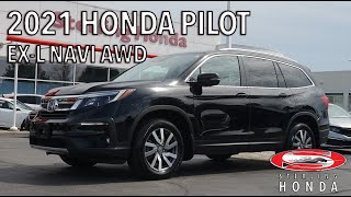 **SOLD** 2021 Honda Pilot EX-L NAVI: Features \u0026 Walk-around (Sterling Honda)