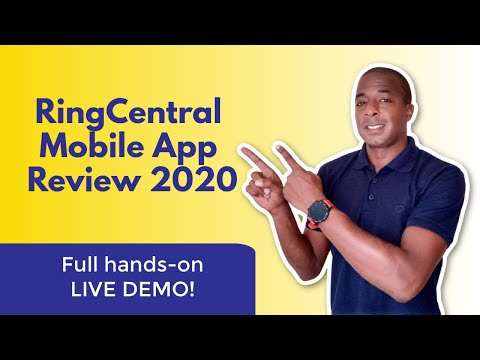 RingCentral VOIP Mobile App Review 2020 (LIVE DEMO)