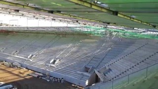 Allianz Stadion: Ein Blick von der Tribüne (Jänner 2016)
