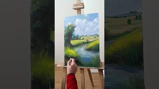 Dere  Akrilik Boya / Landscape Painting 2 #painting #acryliclandscape #how