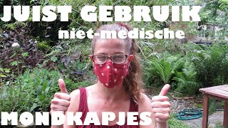 DIY~ Correct gebruik van niet-medische mondkapjes