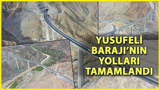 Yusufeli Barajı'nın 39 Tünelli Yolları Tamamlandı