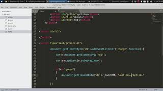 How to fill one dropdown list on the basis on other using javascript||how to populate dropdownlist