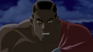T'Chaka turning into a real black panther to save T'Challa|Ultimate Avengers 2||