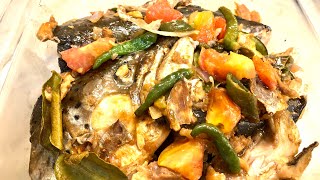 How to cook easy and delicious Salmon fish head 🐠