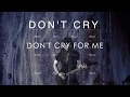 British guitarist releases original 'Don't Cry' lyric video (due to internet crash!!!)