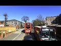 london 4k bus 85 a ride in between properties for millions of £