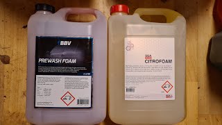 Test av förtvätt / snabbtvätt medel. BBV Prewash vs SGA CitroFoam