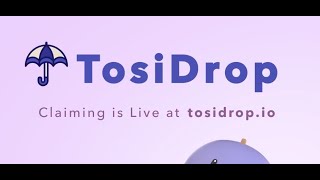 TosiDrop mainnet is alive and instructions on claiming your cNETA